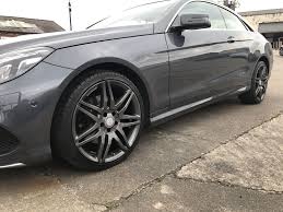Mercedes E220 Alloys We Refurbished And Powder Coated Light Anthracite Mercedes E220 Refurbishing Car