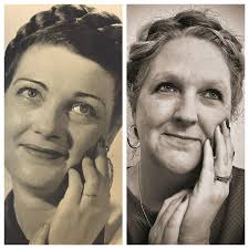 My great aunt Edith Crisp. Cannot imagine her with a fur because she was  one of the thriftiest people I know. She worked for the railroad at one  time and then taught