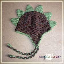Add These Simple Dinosaur Spikes To Your Favorite Beanie Cap Or Ear Flap Hat You Could Even Sew Them O Crochet Dinosaur Hat Crochet Dinosaur Spiral Crochet