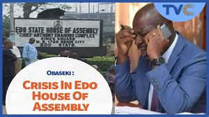 When they arrive at the house. Obaseki Crisis In Edo House Of Assembly Youtube