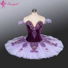 New Arrival Purple Professional Ballet Tutu With Velvet Purple Pancake Tutu Dance Outfits Ballet Tutu Classical Ballet Tutu