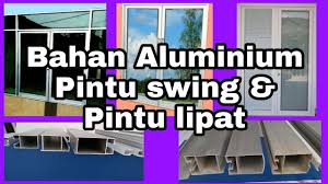 Pintu lipat merupakan jenis pintu yang dibuka dengan melipat bagian yang biasa disebut panel. Bahan Aluminium Pintu Swing Dan Pintu Lipat Ikbar Channel Youtube