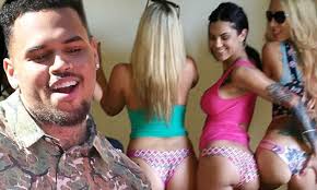 Chris Brown parties with porn stars at his get out of jail free bash |  Daily Mail Online