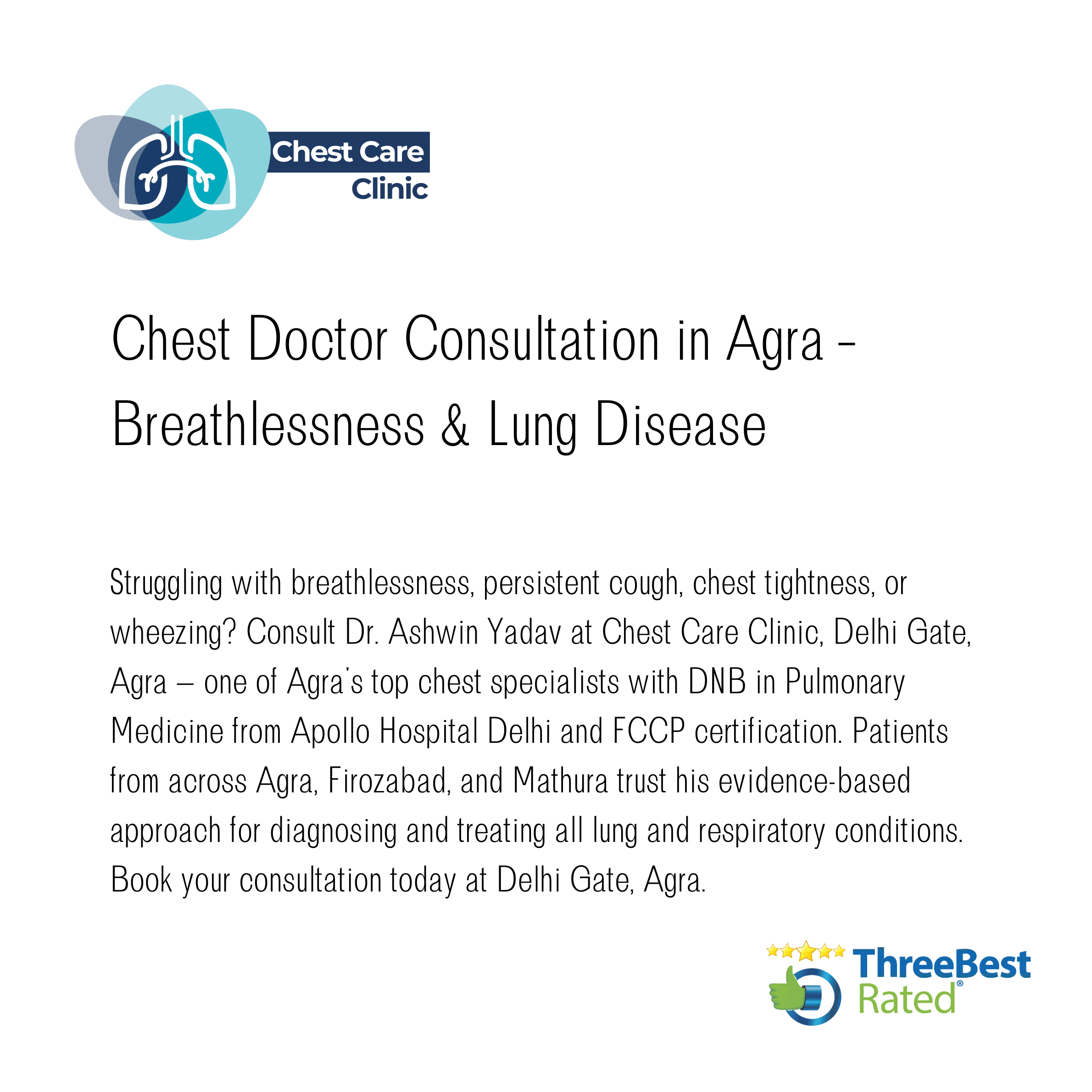 Chest Doctor Consultation in Agra – Breathlessness & Lung product image