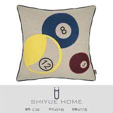 拾悦11月新品儿童样板房间沙发卧室卡通抱枕桌球抱枕 throw pillows pillows home