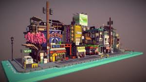 Japan Voxel By Obiart Japan 3d Model Tokyo Streets