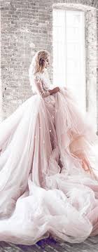 We Re Swooning Over This Flowing Extra Long And Extra Blushing Bit Of Bridal B Beautiful Wedding Dress Princesses Elegant Bridal Gown Princess Wedding Dresses