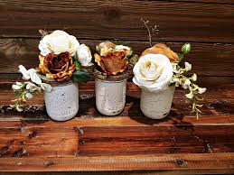 Maybe you would like to learn more about one of these? Buy Floral Mason Jar Centerpiece Country Rustic Farmhouse Wedding Shower Decor Floral Room Decor Unique Gifts Housewarming Nursery Pink Rose Floral Arrangement Mantle 3 Piece Table Centerpiece Online In Indonesia B08bktj1cn