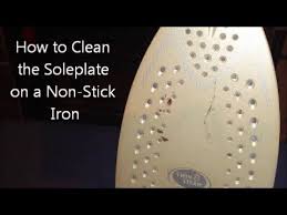 How To Clean The Soleplate On A Non Stick Iron How To Clean Iron Cleaning Stick