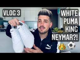 The iconic puma king platinum in black and white is the star of the puma x neymar jr. Neymar White Puma Kings Unboxing Vlog 3 Youtube