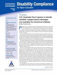 However, if more evidence is needed, a special exam will be arranged and paid for by dds. Disability Compliance For Higher Education Wiley Online Library