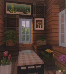 Floral Room Minecraft Crafts Minecraft Minecraft Creations