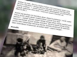 Dia didakwa mengikut seksyen 323 kanun keseksaan yang memperuntukkan hukuman penjara maksimum setahun atau denda. Mencuri Kerana Tiada Duit Beli Barang Dapur