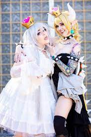 self] “My Darling boo, you have no need to hide, I will protect you....”  [self] as Bowsette and my darling GF as Booette 👻 : r/cosplay