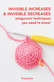 Crochet patterns, designs, tutorials and easy ideas for christmas, halloween and thanksgiving. Invisible Increase And Invisible Decrease Crochet Techniques Tiny Curl Crochet