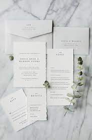 Diy Minimalist Wedding Invitations With Deckled Edges Modern Weddings Printa Classic Wedding Invitations Wedding Invitation Design Modern Wedding Invitations