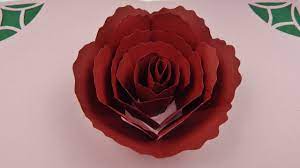 They will never forget your gesture to make unique handmade holiday cards for them. How To Make A 3d Rose Pop Up Card Greeting Card Flower Diy Tutorial Free Pattern Pop Up Cards Diy Pop Up Cards Pop Up Greeting Cards