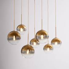 Free delivery on orders over £50. Sculptural Glass 7 Light Globe Chandelier Metallic Ombre