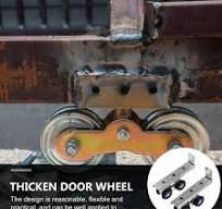 STRANDCHIC Aluminum Sliding Door Track with 4 Smooth Rolling Wheels Rust  Resistant Replacement Part