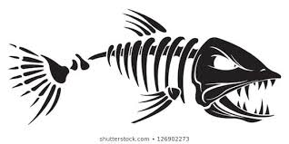 Download Fish Skeleton Images Stock Photos Vectors Shutterstock Fish Bone Tattoo Fish Skeleton Fish Silhouette