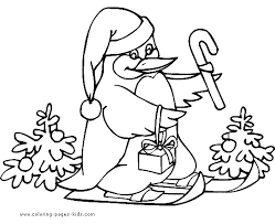 Quickly and easily find what the colors your favorite web page or any web page on the internet uses so you can incorporate them onto your page. Christmas Free Coloring Sheet Penguin With A Christmas Present