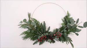 Creating a simple modern wreath is easy using a metal hoop and silk flowers. How To Make A Modern Wreath The Easy Way Youtube