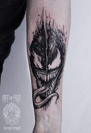 Don't worry, if you don't feel like you want to commit to having venom permanently etched into your skin you can simply use a pen. Pin By Blatio On Tattoo T A T U I R O V K I Venom Tattoo Deadpool Tattoo Forearm Tattoos