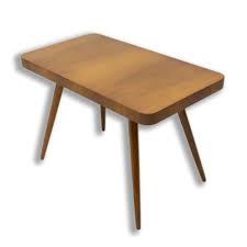 Mid century modern walnut coffee table with stainless steel hairpin legs krovelfurnitureco. Mid Century Walnut Coffee Table By Cesky Nabytek Czechoslovakia 1960s 154908