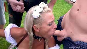 Free Oktoberfest Public Bukkake Team Fuck - 5 dongs for the dirndl hardcore  doxy - DAYNIA Porn Video HD