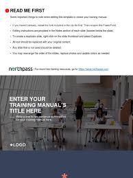 A training manual template is one of the many important things which you would need when you are hiring new people in your company. Training Manual Sample Computing Computers