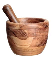 Check This Out Wooden Mortar With Matching Pestle Height 4 1 2 In Diameter At Top 5 3 4 In Visit Hm Com To Mortar And Pestle Mortar Kitchen Furnishings