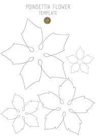 Poinsettia Flower Template Iii Copy Arte Della Carta Carta Di Natale Artigianato Festivita