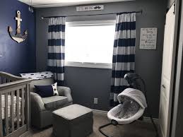 Nursery Nautical Navyblue Grey Anchor Sailor Babyboy Room Baby Boy Room Nursery Baby Boy Room Decor Nursery Room Boy