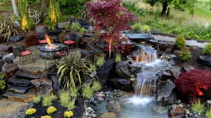 They can make even the most simple and boring yard or garden backyard waterfalls are pretty wonderful and they're also not that complicated to work with. 20 Relaxing Backyard Waterfall Ideas