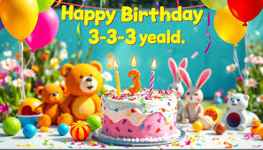 Życzenia urodzinowe na 3 latka