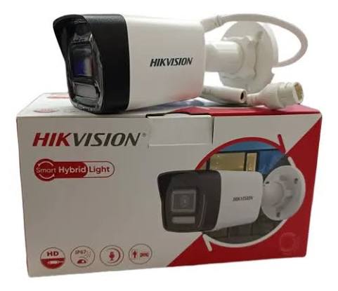 Cámara Bala Hikvision Hibrida Con Lámpara 2Mp