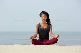 Woman Sitting In Yoga Lotus Pose Yoga Poses Yoga Poses For Beginners Yoga