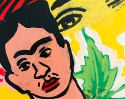 Frida cerveza sol original 16x20 acrylic painting