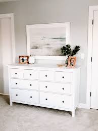 Our Master Bedroom Ikea Dresser Hemnes Dresser Minted Art The Pacific Minte Art Bedroom D Bedroom Inspiration Ikea Ikea Bedroom White Dresser Bedroom