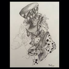 Black Alice In Wonderland Tattoos Alice In Wonderland Tattoo Idea Wonderland Tattoo Drawings Disney Tattoos