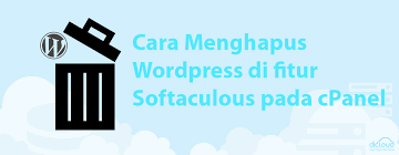 Pada bagian ini, kita akan belajar cara menghapus laman (halaman) wordpress. Panduan Cara Menghapus Wordpress Di Fitur Softaculous Pada Cpanel Tutorial Dicloud