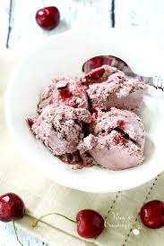 Turn on the cuisinart® ice cream maker; Cherry Vanilla Ice Cream Kim S Cravings