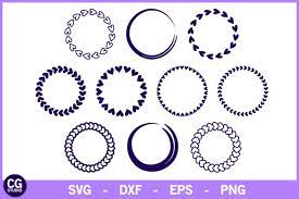 10 Heart Monogram Frames Svg Valentine S Day Svg Cut File 211329 Svgs Design Bundles