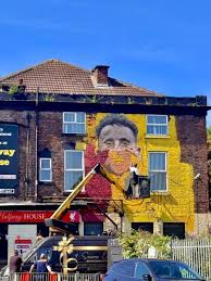Football - 🎨 New Diogo Jota mural begins to take shape on the wall of an  iconic pub. John Culshaw has started work on a mural in honour of Diogo Jota,  being