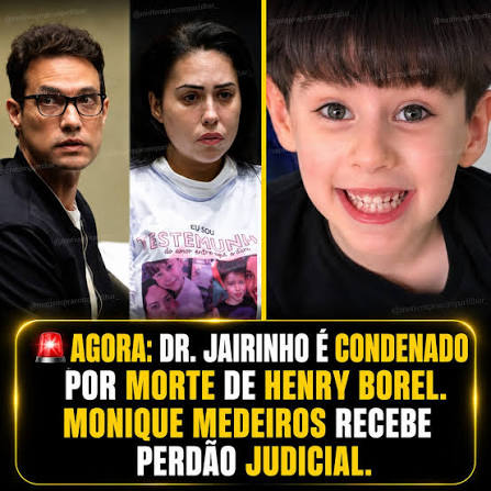Dr. Jairinho foi condenado pela morte do menino Henry Borel. Monique  Medeiros recebeu perdão judicial no processo. O caso voltou a repercutir  nas redes sociais após a divulgação da decisão. A publicação