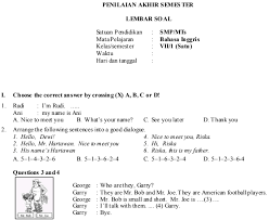 Kunci Jawaban Soal Bahasa Inggris Kelas 8 Kunci Masa Depan
