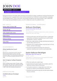 The first thing to focus on is making sure you get your name on the resume. Software Developer Resume Example With Pre Filled Content Craftmycv