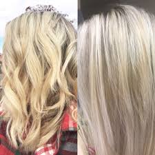 Application is simple due to . After Just One Wash With Purple Shampoo Clairol Shimmer Lights This Is A Must For Brassy Hair Clairol Hair Hair Brassy Hair