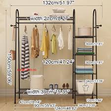 Buy closet system wardrobe organisers and get the best deals at the lowest prices on ebay! Buy Metal Closet System Storage Organizer Garment Rack Cloth Hanger Dry Shelf Stand At Affordable Prices Free Shipping Real Reviews With Photos Joom