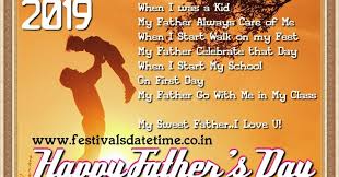 Fathers are the real heroes for all kids especially for daughters. 2019 Father S Day Date 16 June 2019 Festivals Date Time